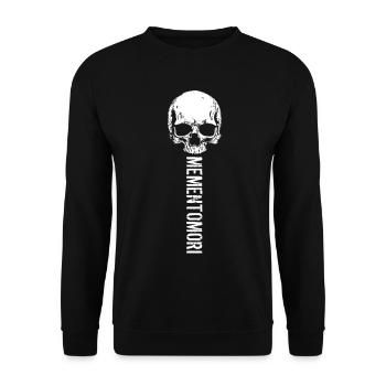 Memento Mori, l'art du crâne - Sweat-shirt Unisexe - noir - Devant - Alina (178cm) & Michal (187cm)