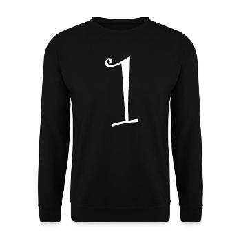 ANNIVERSARY. HAPPY BIRTHDAY. HAPPY BIRTHDAY. - Unisex Sweatshirt - black - Front - Alina (178cm) & Michal (187cm)