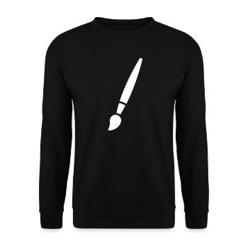 Brush, Painting, Art Symbol - Unisex Sweatshirt - black - Front - Alina (178cm) & Michal (187cm)