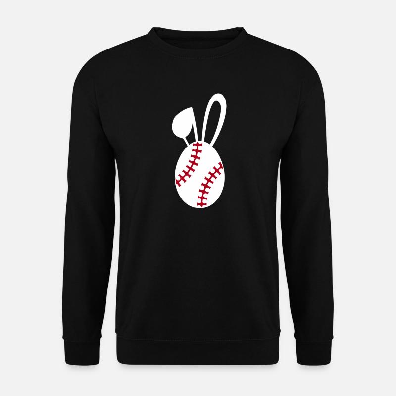 Baseball-Haschen-Emblem - Unisex Pullover - Schwarz