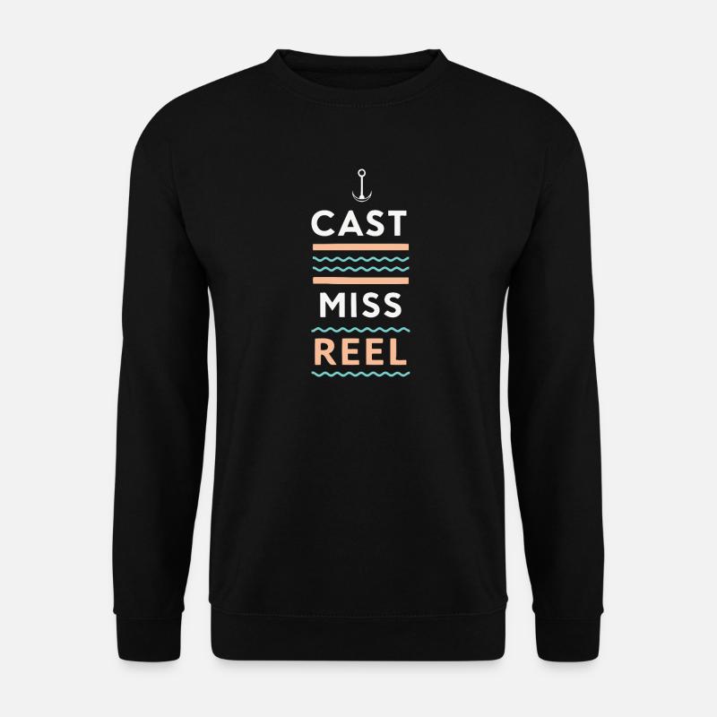 Missed cast reel - Unisex Sweatshirt - black