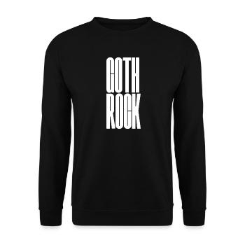 Goth Rock Vertical Typographic Art - Unisex Sweatshirt - black - Front - Alina (178cm) & Michal (187cm)