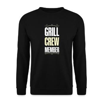 Grill Crew - Unisex Sweatshirt - black - Front - Alina (178cm) & Michal (187cm)