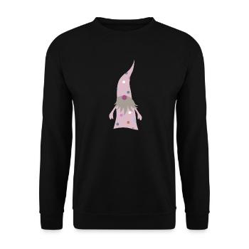Wichtel Punkte Weihnachten Deko Zwerg Dots skandi - Unisex Pullover - Schwarz - Vorne - Alina (178cm) & Michal (187cm)