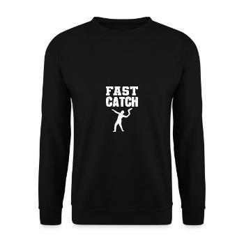 Fast Catch Sporty Poison - Unisex Sweatshirt - black - Front - Alina (178cm) & Michal (187cm)