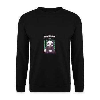 How about not having a funny sarcastic humo - Unisex Sweatshirt - black - Front - Alina (178cm) & Michal (187cm)