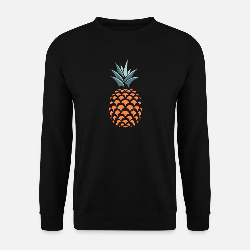 3D Ananas - Unisex Pullover - Schwarz