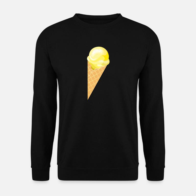 Scoop d'idée cadeau de la crème glacée à la vanille - Sweat-shirt Unisexe - noir