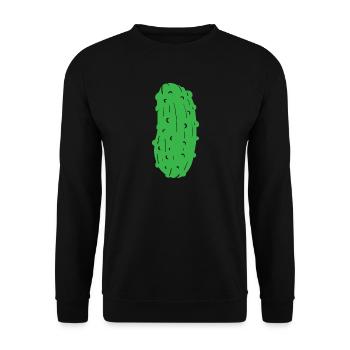 Gurke Gurken Team Lieblingsgurke Chef Veggie 1c - Unisex Pullover - Schwarz - Vorne - Alina (178cm) & Michal (187cm)