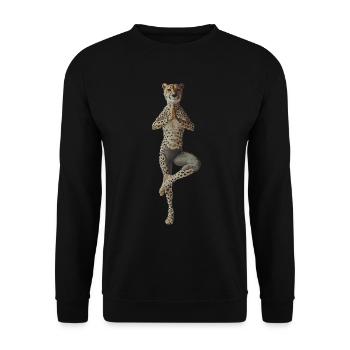 Gepard - Unisex Pullover - Schwarz - Vorne - Alina (178cm) & Michal (187cm)