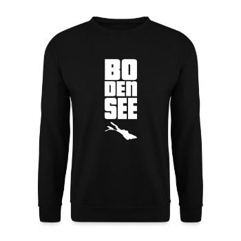 Lac de Constance - Sweat-shirt Unisexe - noir - Devant - Alina (178cm) & Michal (187cm)