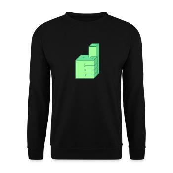 GOOD FPS - Unisex Sweatshirt - black - Front - Alina (178cm) & Michal (187cm)
