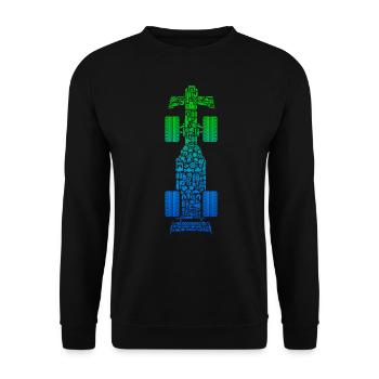 Race Car Racing Motorsport Racing Car Kids - Unisex Sweatshirt - black - Front - Alina (178cm) & Michal (187cm)