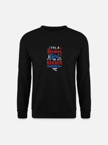 Friseurin - Unisex Pullover - Schwarz