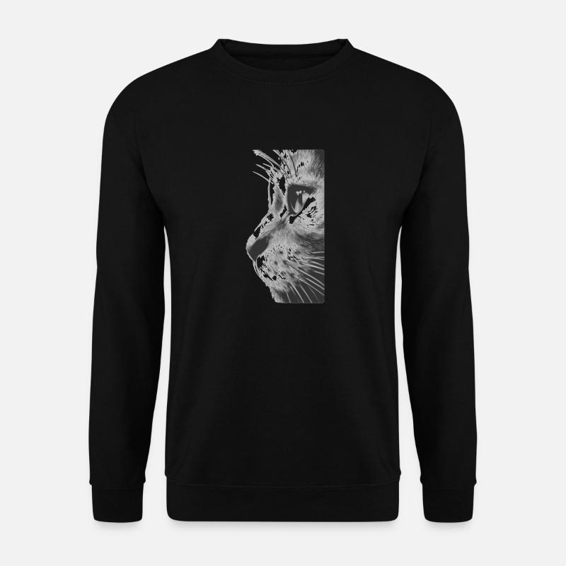 Visage du chat - Sweat-shirt Unisexe - noir