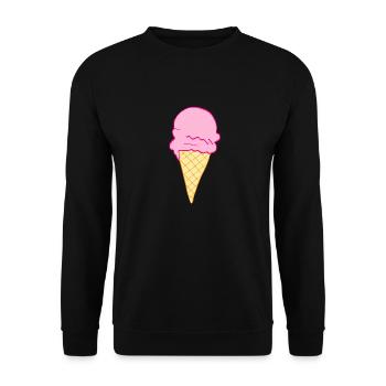 ice creme - Unisex Pullover - Schwarz - Vorne - Alina (178cm) & Michal (187cm)