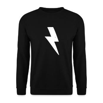 White flash - Unisex Sweatshirt - black - Front - Alina (178cm) & Michal (187cm)