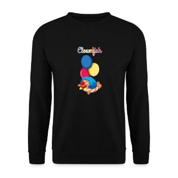 Drôle Clownfish Aquarium Fish Animal Pun Clown - Sweat-shirt Unisexe - noir - Devant - Alina (178cm) & Michal (187cm)