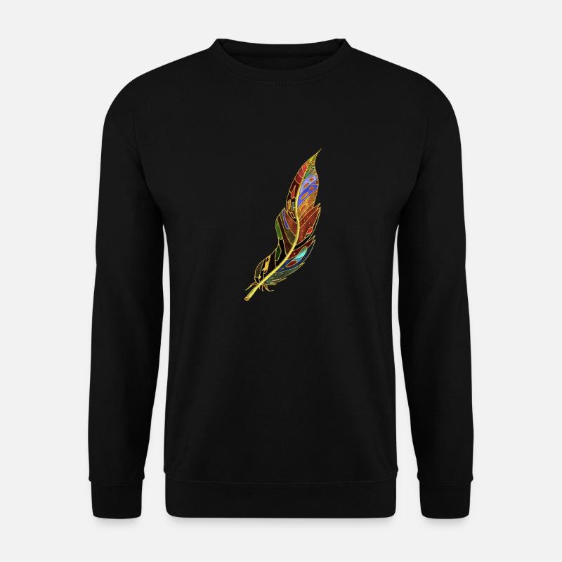 Feder - Unisex Pullover - Schwarz