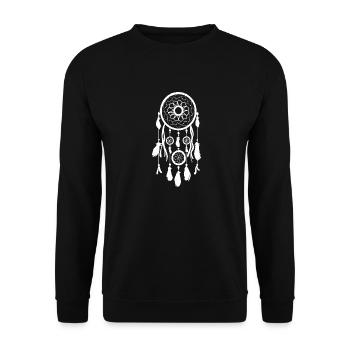 Dream Catcher - Unisex Sweatshirt - black - Front - Alina (178cm) & Michal (187cm)