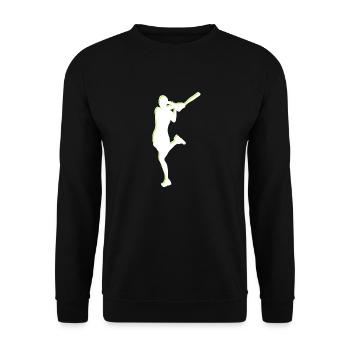 An der Spitze Tennis - Geschenkidee für Tennisfan - Unisex Pullover - Schwarz - Vorne - Alina (178cm) & Michal (187cm)