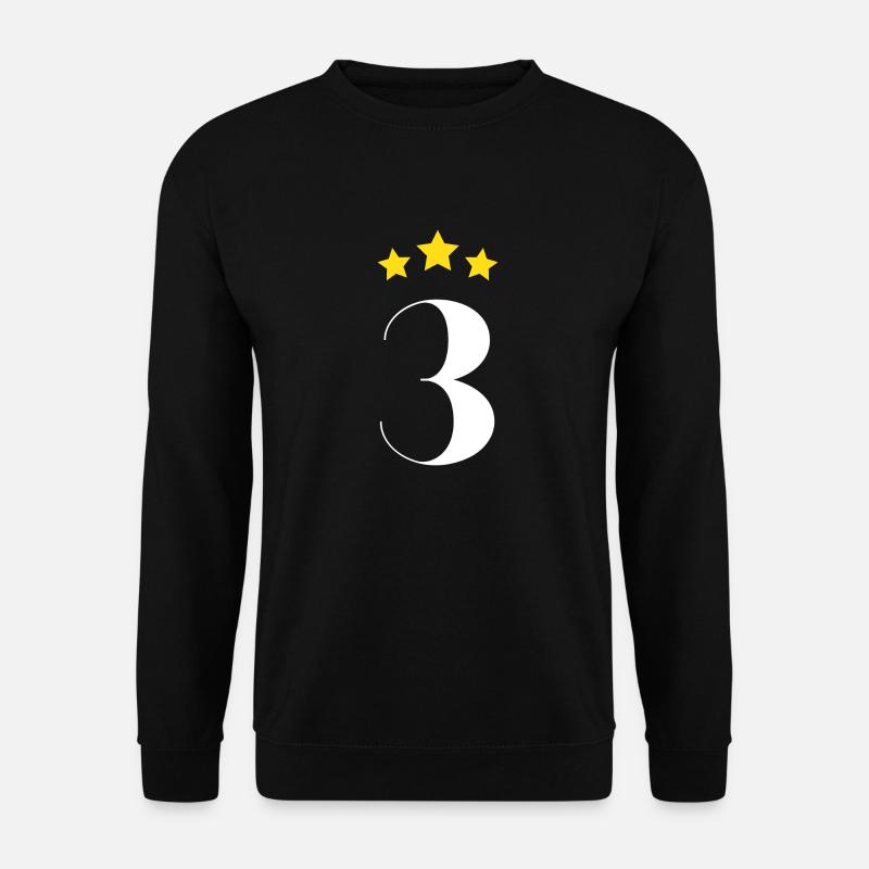 3rd anniversary starred - Unisex Sweatshirt - black