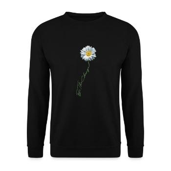 Be The Change Respekt Toleranz & Menschlichkeit - Unisex Pullover - Schwarz - Vorne - Alina (178cm) & Michal (187cm)