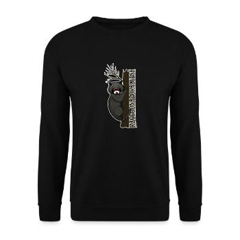 Raccoonapokalypse - Unisex Pullover - Schwarz - Vorne - Alina (178cm) & Michal (187cm)