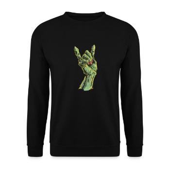 Doigts de Doomie - Sweat-shirt Unisexe - noir - Devant - Alina (178cm) & Michal (187cm)