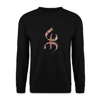 BERBERE KABYLE MOTIF KABYLE - Sweat-shirt Unisexe - noir - Devant - Alina (178cm) & Michal (187cm)
