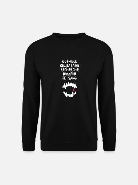 Gothique célibataire - Sweat-shirt Unisexe - noir