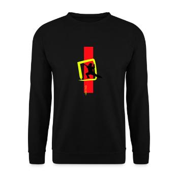 Signe Qigong - Sweat-shirt Unisexe - noir - Devant - Alina (178cm) & Michal (187cm)