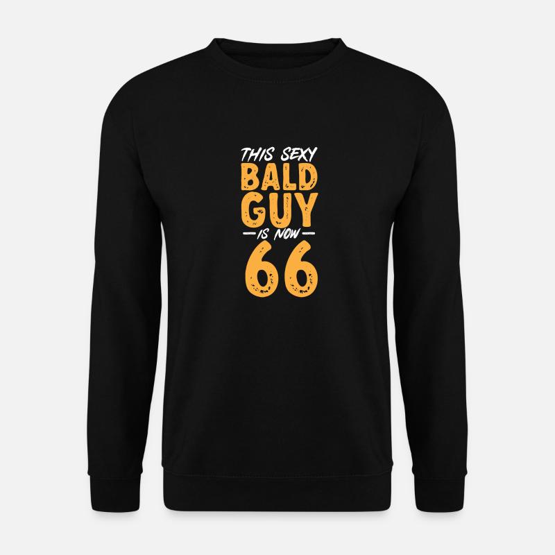 Glatze Kahlköpfigkeit Bart Glatzkopf - Unisex Pullover - Schwarz
