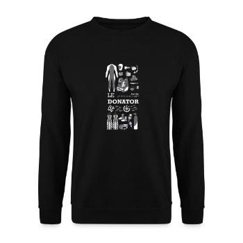 J'peux pas, j'ai plongée sur l'épave du Donator. - Sweat-shirt Unisexe - noir - Devant - Alina (178cm) & Michal (187cm)