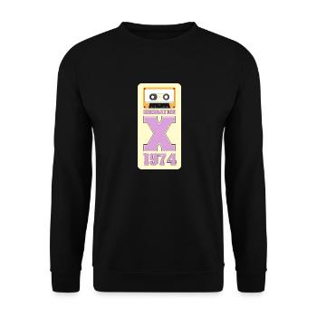 1974 Generation Folk - Unisex Sweatshirt - black - Front - Alina (178cm) & Michal (187cm)