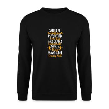 Tap Dance Teacher Tap Dancer Tap Dance - Unisex Sweatshirt - black - Front - Alina (178cm) & Michal (187cm)