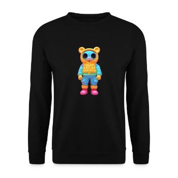 Mouse 3D - Unisex Sweatshirt - black - Front - Alina (178cm) & Michal (187cm)