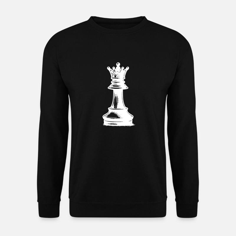 Chess Set Chess Piece Checkers - Unisex Sweatshirt - black