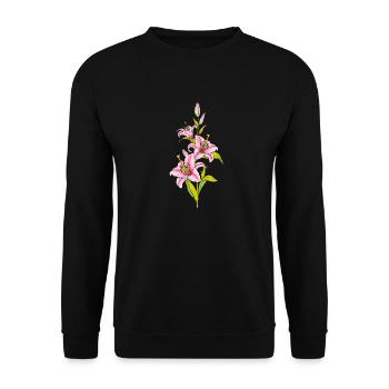 Lys - Sweat-shirt Unisexe - noir - Devant - Alina (178cm) & Michal (187cm)