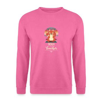 Professeur de Yoga Cadeau Namaste Écureuil Vintage - Sweat-shirt Unisexe - rose - Devant