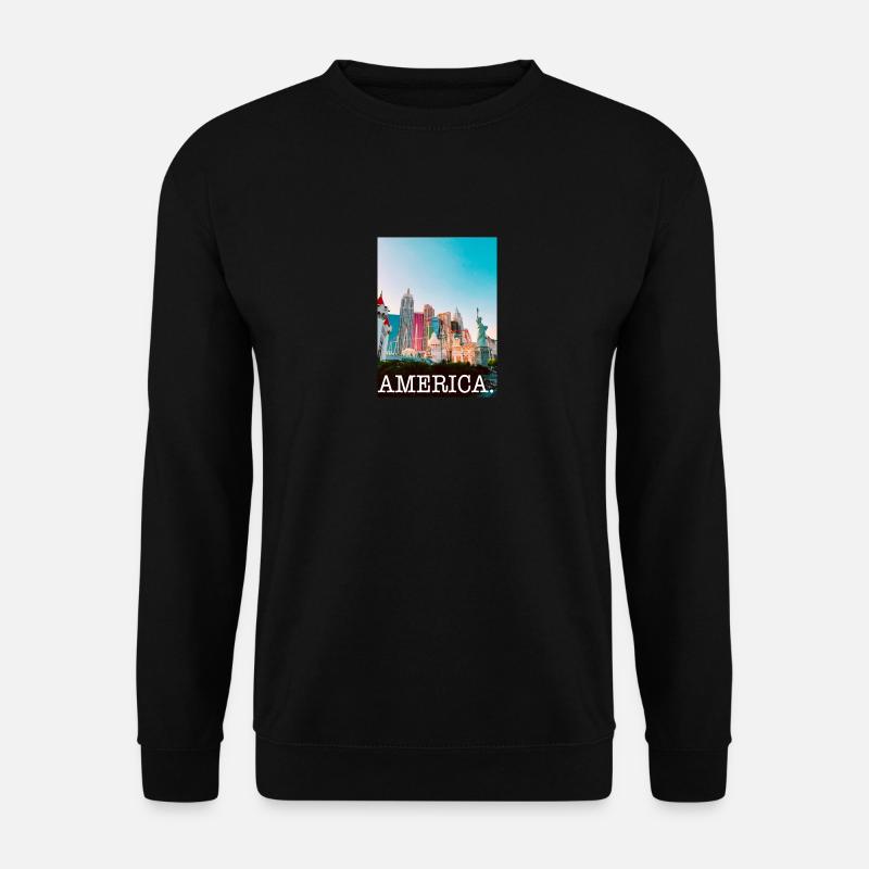 AMERICA - Unisex Pullover - Schwarz