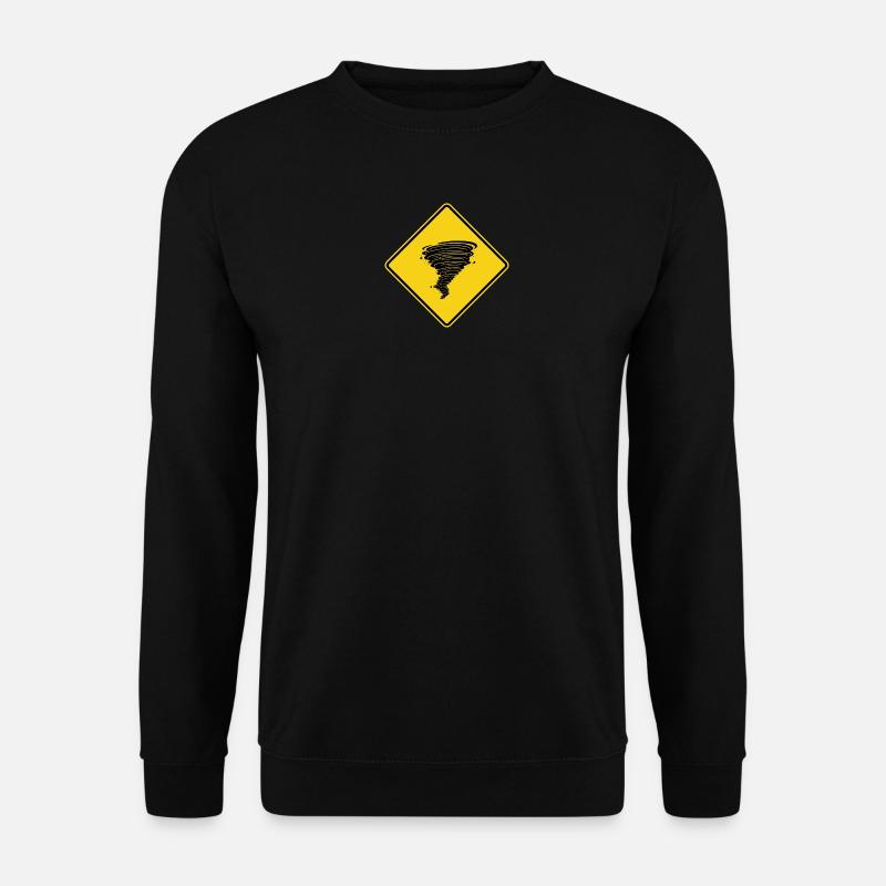 Tornado warning sign - Unisex Sweatshirt - black