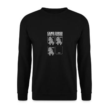 Cane Corso - Unisex Sweatshirt - black - Front - Alina (178cm) & Michal (187cm)