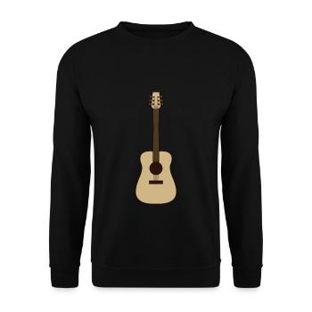 Gitarre - Unisex Pullover - Schwarz - Vorne - Alina (178cm) & Michal (187cm)