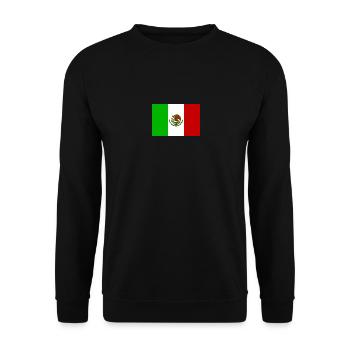 Flagge México - Unisex Pullover - Schwarz - Vorne - Alina (178cm) & Michal (187cm)