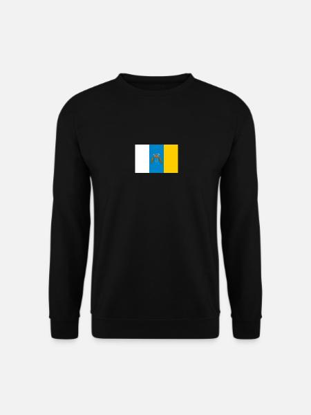 Flagge Kanarische Inseln - Unisex Pullover - Schwarz