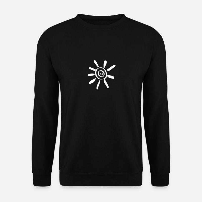 Weiße Sonne - Unisex Pullover - Schwarz