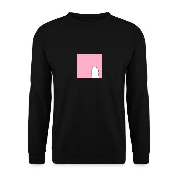 ernst? - Unisex Pullover - Schwarz - Vorne - Alina (178cm) & Michal (187cm)