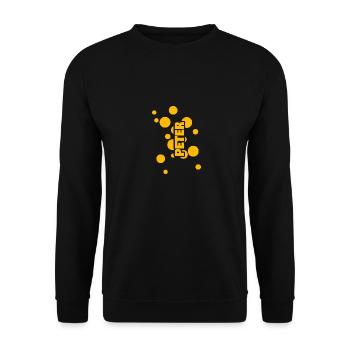 Surname First name Peter - Unisex Sweatshirt - black - Front - Alina (178cm) & Michal (187cm)
