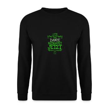 Dante als Bachelor - Unisex Pullover - Schwarz - Vorne - Alina (178cm) & Michal (187cm)